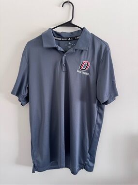 UNO Basketball Men's Gray Performance Polo